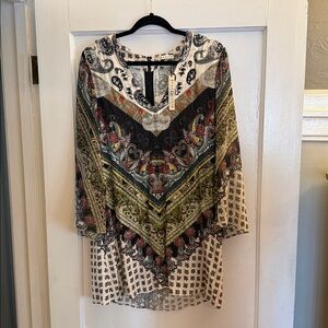 Alice + Olivia Vibrant Paisley tunic Dress